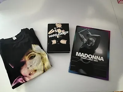 Madonna Sticky & Sweet Tour Bundle - Tshirt Box Set & Concert Program Book • £39.59