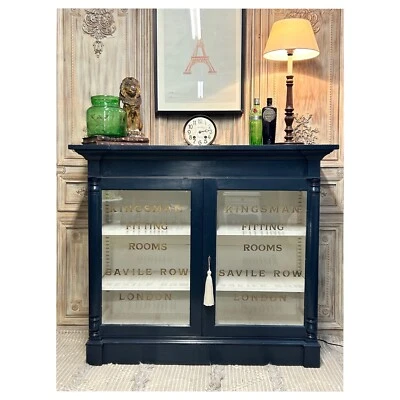£548 • Buy Antique Glazed Cabinet Kingsman Saville Row Display