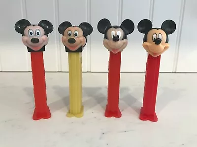 PEZ - Mickey Mouse Lot Of 4 Loose PEZ Dispensers • $5