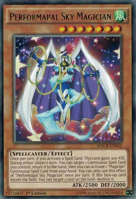 Performapal Sky Magician [MACR-EN001] Rare - Yu-Gi-Oh! - NM • $1