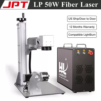 JPT 50W Fiber Laser Marking Engraver Machine With Rotary Mark Metal Jewelry • $3475