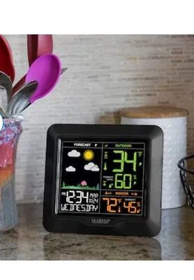 LA Crosse Technology 308-1414BV2 Wireless Color Weather Station - Black • $50