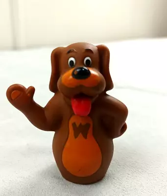 Vintage 1997 Wiggles Wags The Dog Finger Puppet Figure Plastic 3  Brown GC • $14.95