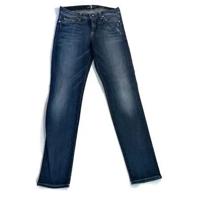 7 For All Mankind Jeans Blue The Slim Cigarette Size 29 Pants • $29.99