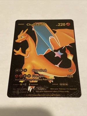 $6.99 • Buy Charizard V Black Foil Pokemon Card Hp 220 079/073