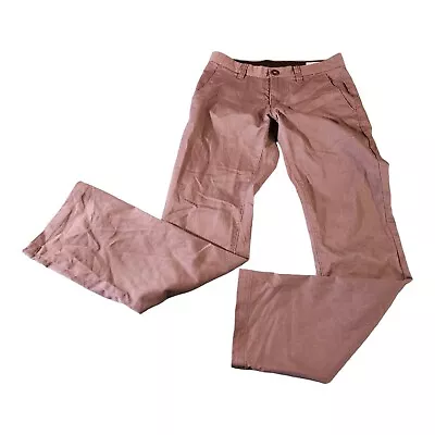 Volcom Chinos Men's Size 28x29 Brown Slim Straight Leg Pants True To This • $12.86
