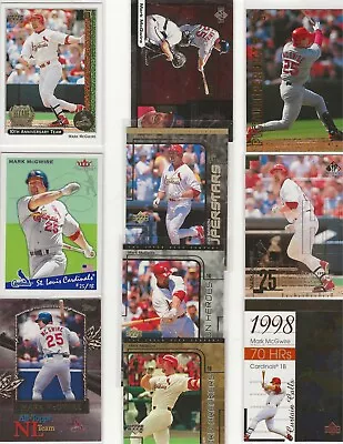 LOT OF 10 Diff MARK McGWIRE BASEBALL CARDS- • $1.99