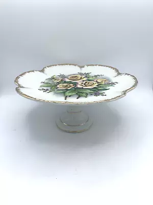 Vintage Decorated Dessert/Cake Stand - Lipper & Mann-  Fine China. Made In Japan • $8.50