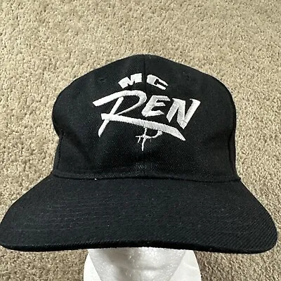 VTG Mc Ren Hat Cap Mens Black Snapback NWA Rap Hip Hop Youngan 90s Ruthless Rec. • $1000