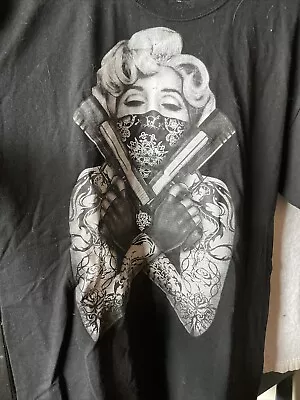 Marilyn Monroe Guns And  Bandana Sexy Gangster Tattoo Guns And Gloves • $40