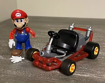 Nintendo Mario Kart 64 MARIO Figure & Pull Back Go-Kart Toy Biz Vintage 1999 • $54.95