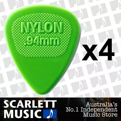 $3.95 • Buy 4 X Jim Dunlop Midi Standard .94MM  ( 0.94mm ) Guitar Picks Plectrums Green