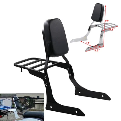 $159.99 • Buy Backrests Sissy Bar Luggage Rack For Yamaha V Star 1300 XVS1300 A 2007-2015