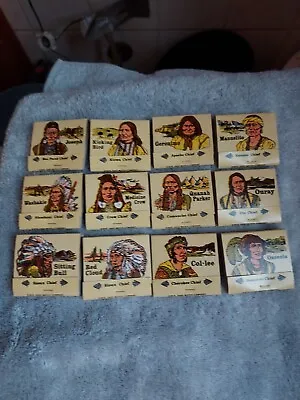 12 Indian Chief Matchcovers With Matches 1970s • $35