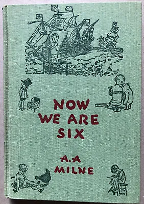 $8 • Buy Now We Are Six By A.A. Milne - 1950 E.P. Dutton Hardcover Illustrated Vintage