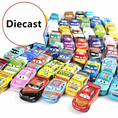 £5.99 • Buy Disney Pixar Cars Lightning McQueen 1:55 Diecast Model Car Toys Gift Kids Loose