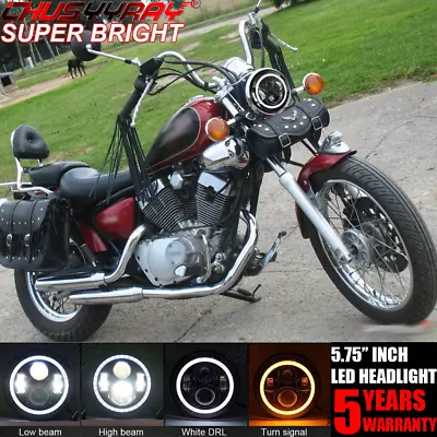 5.75  LED Headlight Projector Hi/Lo For Yamaha Virago 250 750 535 1100 Vmax 1200 • $42.99