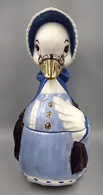 Mother Goose Cookie Jar Ceramic Rare Vintage Hand Painted 14  Tall  • $29.97