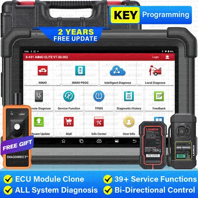 $1139 • Buy Launch X431 IMMO Elite PRO5+ Key Programming Tool Full System Diagnostic Scanner