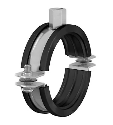 Rubber Lined Munsen Rings Jubilee Anti Vibration - Pipe Hanger Clamp Bracket • £2.52