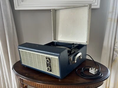 £60 • Buy Original Fidelity HF35 Portable Record Player, Blue, Late 60’s - Spares Repairs