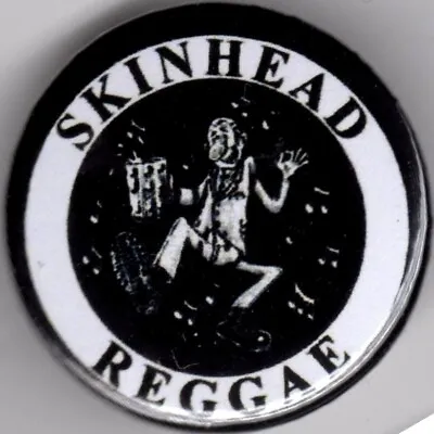 SKINHEAD REGGAE Pin Button Badge 25mm - SCOOTER TROJAN LAMBRETTA VESPA SKA TOOTS • £1.40