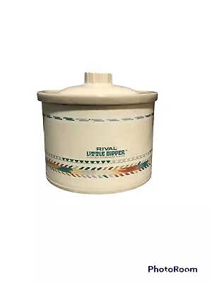 Vintage Rival Little Dipper Electric Stoneware Server Mini Crock Pot Model 3204 • $13.30