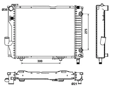 Radiator Engine Cooling For MERCEDES-BENZ:E-CLASS Sedan124 T-Model124 Coupe • $179.53