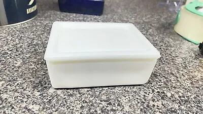 Vintage Style Milk Glass Refrigerator Dish With Lid • $14.88