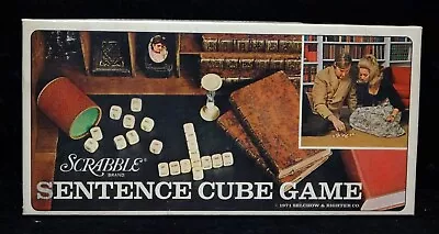 Vintage Scrabble Sentence Cube Game 1971 Word Fun • $7.89