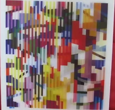 Yaacov Agam - Agamograph  Happy Marriage  AP 14/25 -Kinetic Art On Paper • $2400