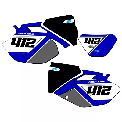 WR 450 F SG65  Custom MX Number Plates Senge Graphics Kit Compatible With Yamaha • $64.99