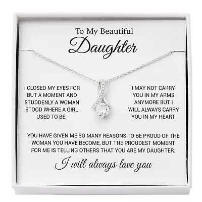 To My Daughter Necklace Gift For Daughter From Dad Daughter Father Necklace • $29.99