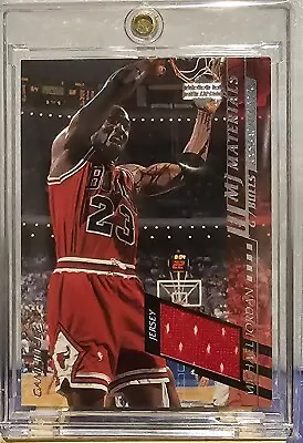 Michael Jordan UD MJ Materials Chicago Bulls Game Used Jersey Patch! Great Cond. • $423