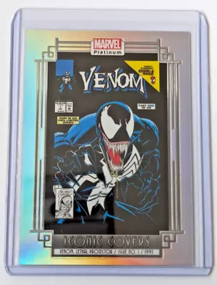 2023 Upper Deck Marvel Platinum Iconic Covers Rainbow Parallel Venom #IC25 SP • $23