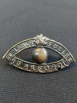 20th Lancashire Fusiliers Salford Pals Shoulder Title In Brass On Lugs... • £54.99