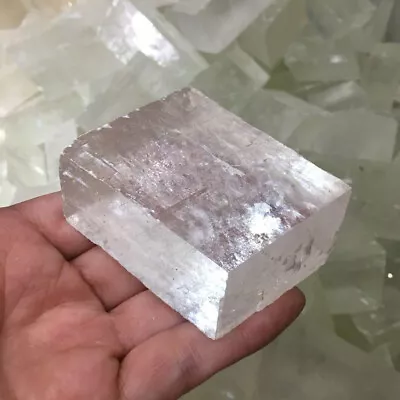 1 PC Natural Calcitee Raw Iceland Spar Optical Stones Clear Mineral Specimen • £9.45