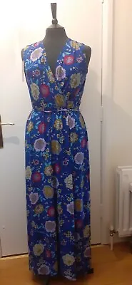 £30 • Buy New Matthew Williamson Blue Floral Maxi Dress. 12.