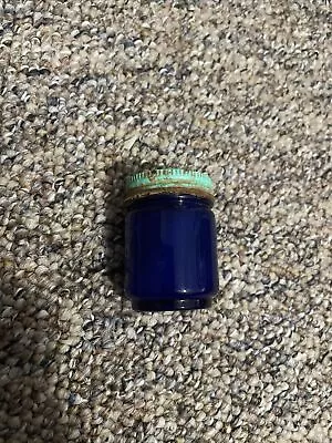 Vintage Vicks VapoRub 3 Oz Cobalt Blue Glass Jar 1964 • $10