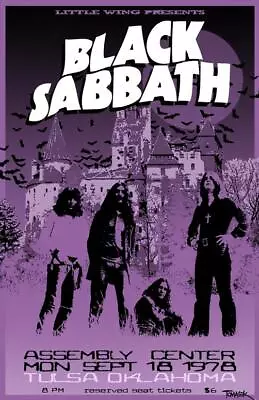 $10 • Buy NEW BLACK SABBATH Tulsa,Oklahoma Rock Concert Poster