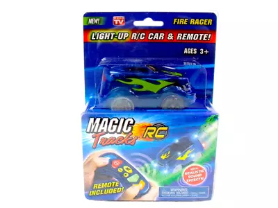 Magic Tracks R/C Car And Remote  Fire Racer  With Sound Effects Kids Toy - New • $18.95