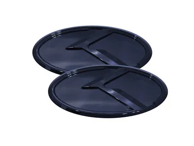 3D K Logo Emblem Black & Glossy Black 2pc (Fits: KIA 2009-2013 Forte Koup) • $34.49