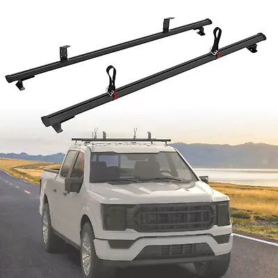 60  Adjustable Pickup Truck Topper Ladder Roof Rack Camper Shell For Van Trailer • $119.99