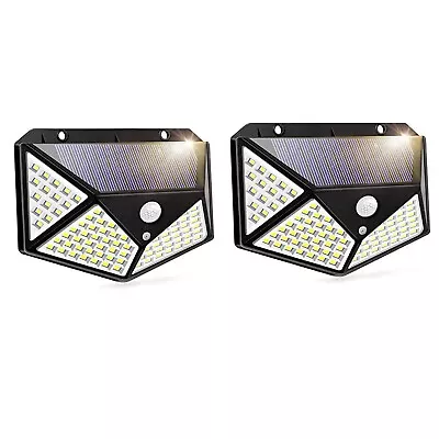 Solar Power 100 LED Light PIR Motion Sensor Outdoor Security Lamp Wall Garden • $9.99