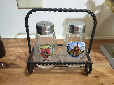 Vintage Bamberg Germany Glass Salt And Pepper Shakers SMF On Bottom • $10