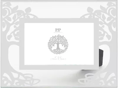 £8.95 • Buy 6 X 4 TREE OF LIFE GLASS MIRRORED PICTURE PHOTO FRAME WEDDING ANNIVERSARY GIFT