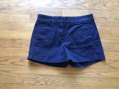 Women’s 4 J Crew Chino Shorts Blue Flat Front 2 Front 2 Back Pockets NWOT • $6.15