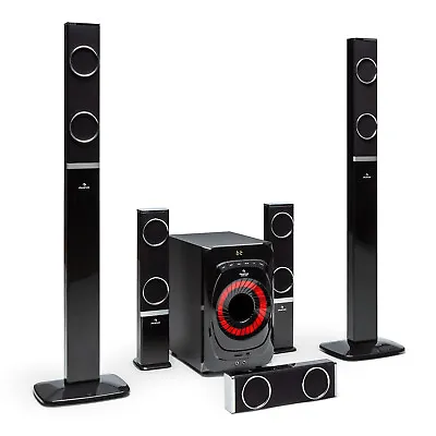 Bluetooth Speaker System 5.1 Surround Sound 8  Subwoofer USB Remote SD MP3 200W  • £182.49