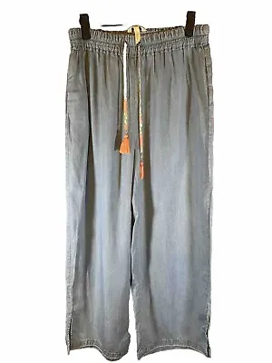 Matilda Jane Womens SMALL Wide Leg Pants Blue Bohemian - AC • $17.77