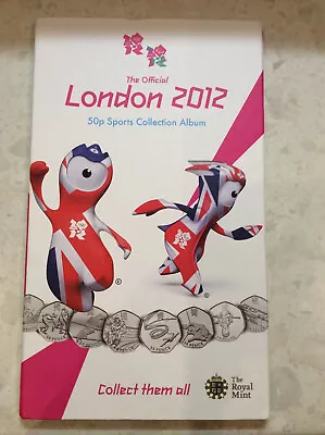 Royal Mint Official London 2012 Olympic 50p Sports Album - No Coins Or Medallion • £9.50